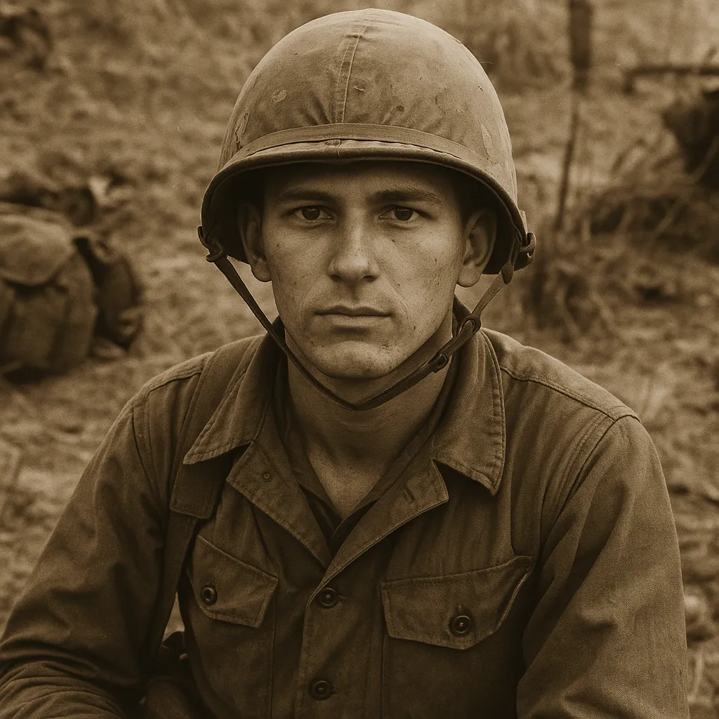 Vintage deployment photograph for A Tribute to a World War II Veteran