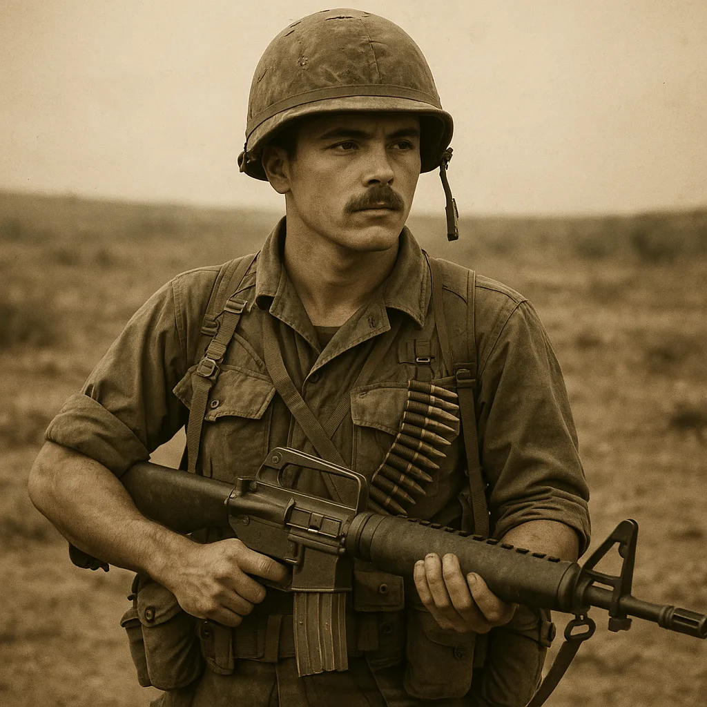 Vintage deployment photograph for Honoring a Dedicated Service: The Journey of a U.S. Veteran