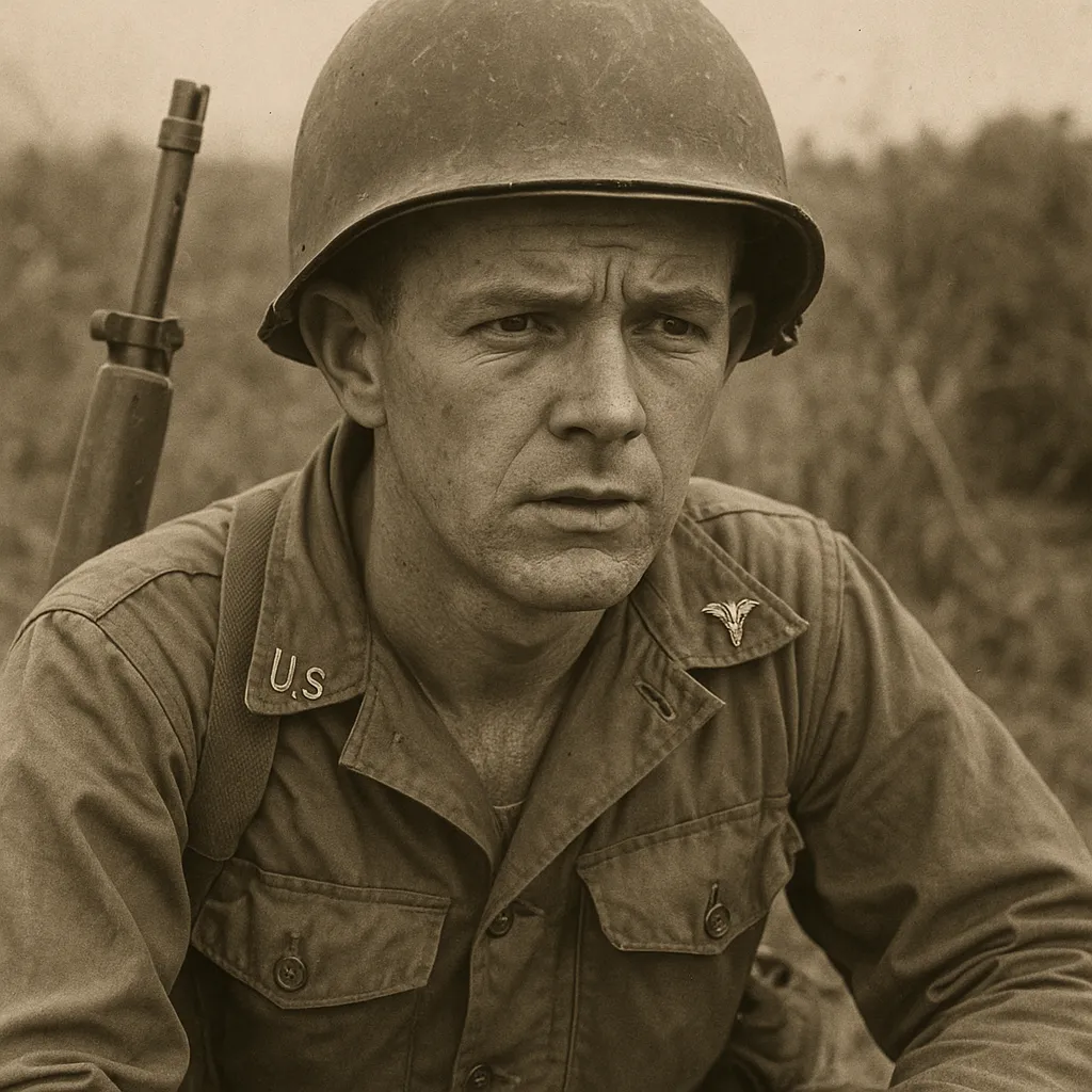 Vintage deployment photograph for Honoring a Dedicated Military Veteran