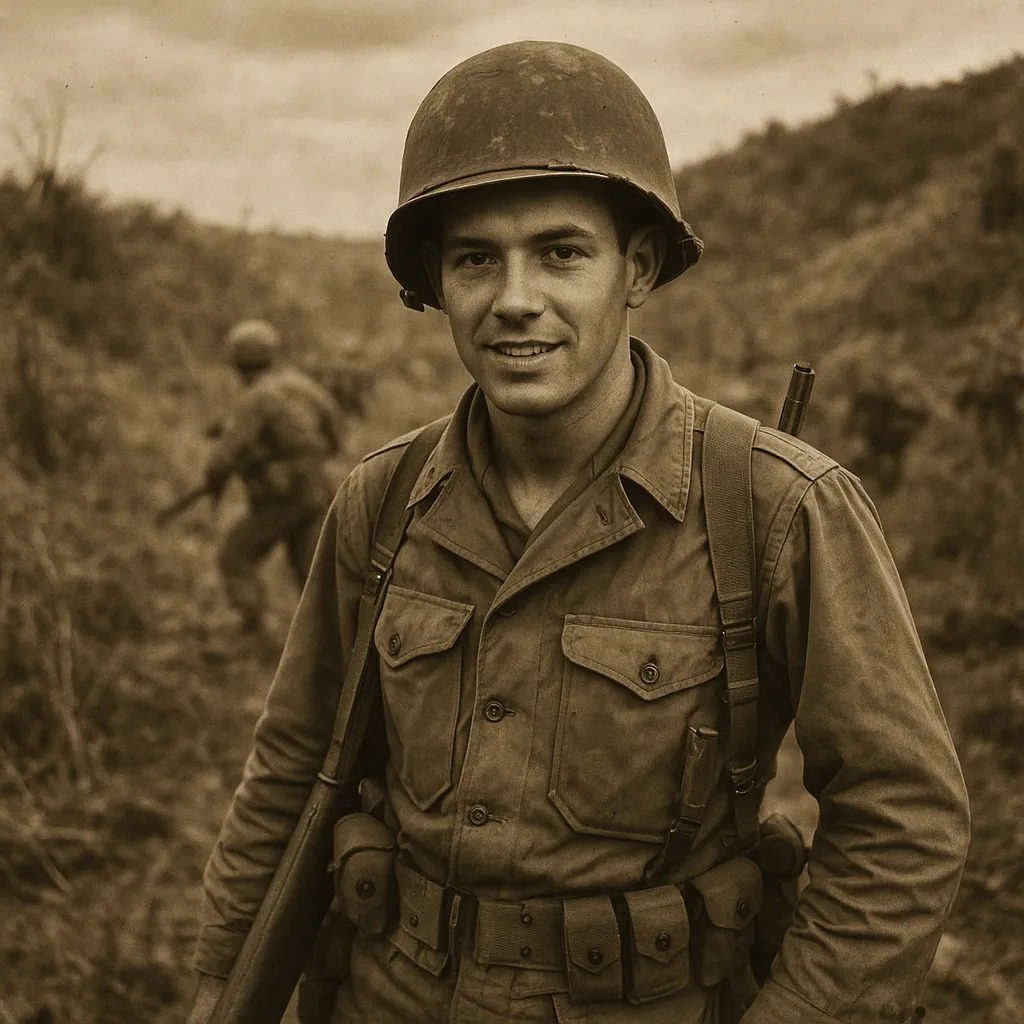 Vintage deployment photograph for A Legacy of Courage: Honoring a 28th Infantry Division Veteran