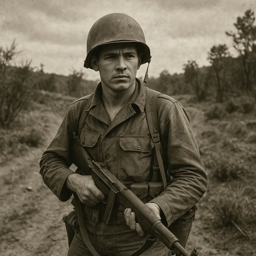 Vintage deployment photograph for A Legacy of Honor: The Life of a Veteran