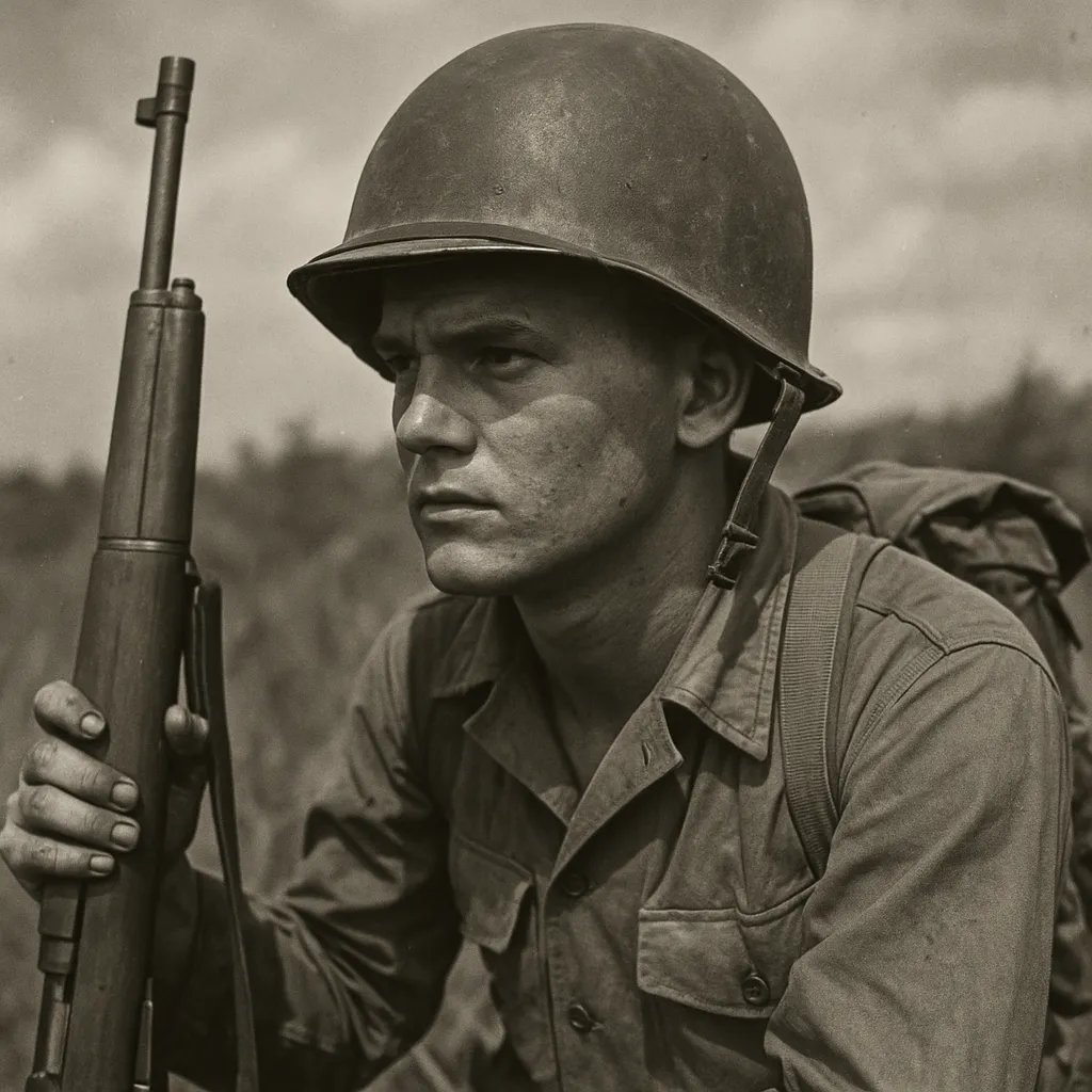 Vintage deployment photograph for A Tribute to a World War II Veteran