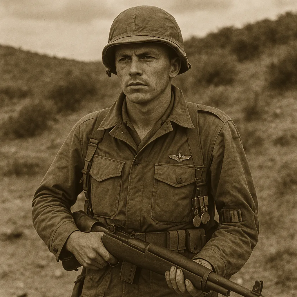 Vintage deployment photograph for A Veteran's Legacy: A Life of Service and Sacrifice