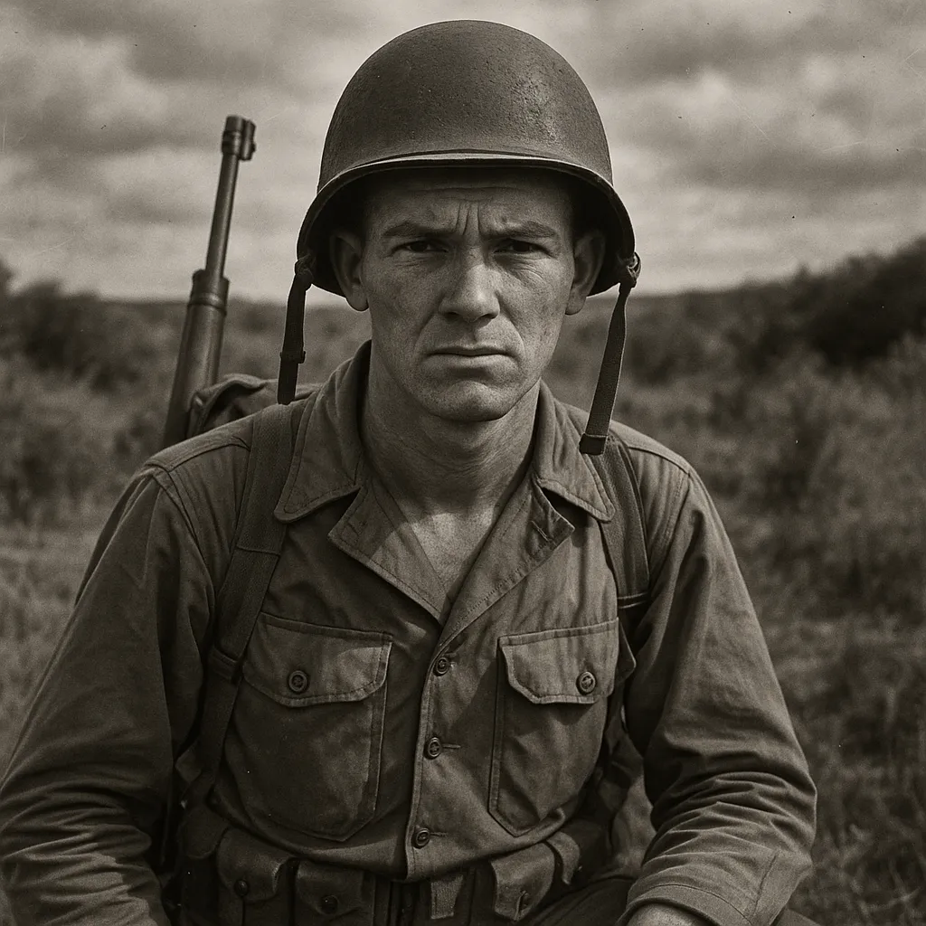 Vintage deployment photograph for Honor and Dedication: A Korean War Veteran's Story