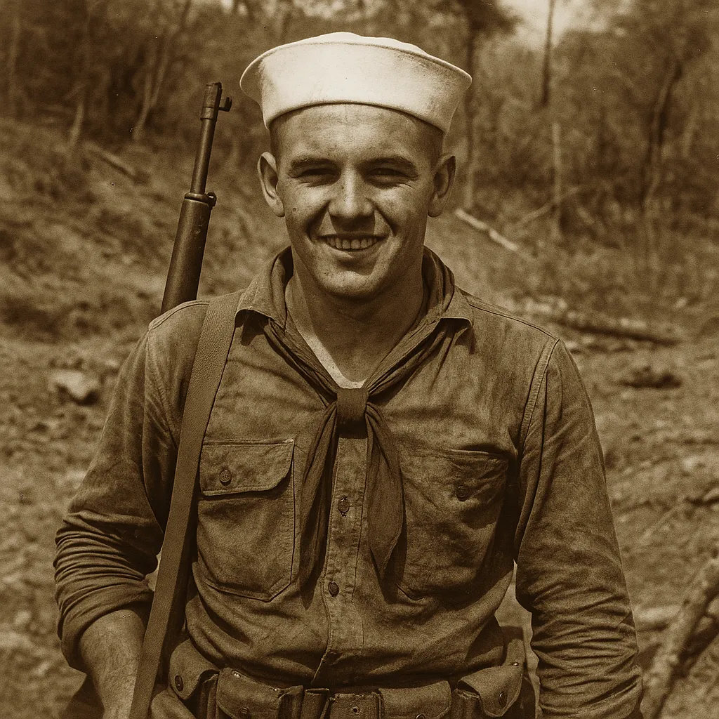 Vintage deployment photograph for Sailing Through Time: A Veteran's Journey